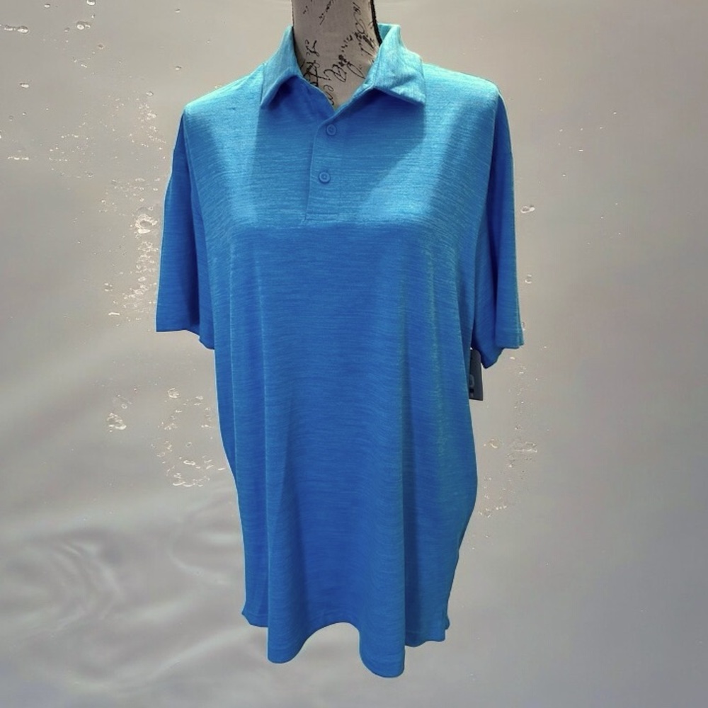 George Poly Polo Moisture Wicking Stretch Size Large NWT